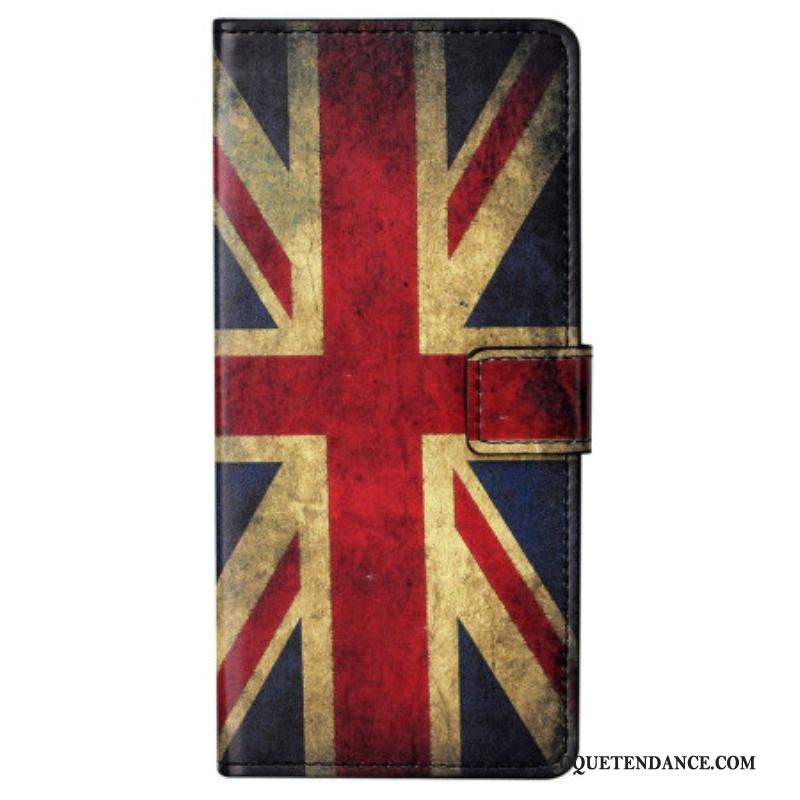 Housse Samsung Galaxy S23 Plus 5G Drapeau Anglais Vintage