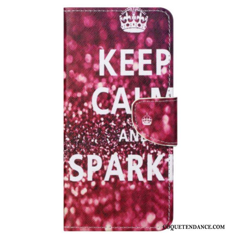 Housse Samsung Galaxy S23 Ultra 5G Keep Calm and Sparkle