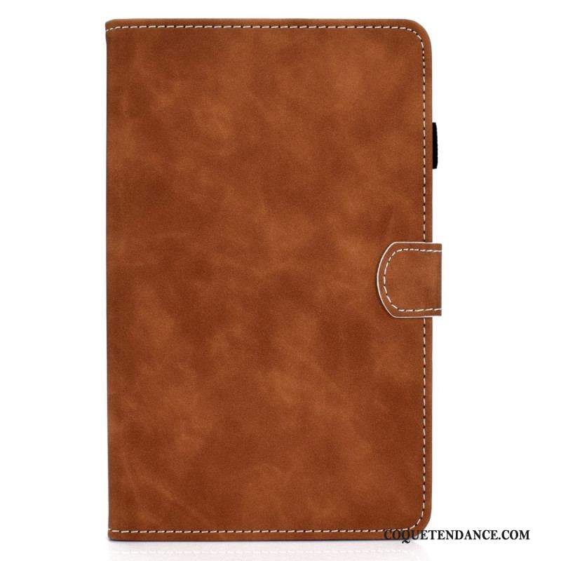 Housse Samsung Galaxy Tab A8 (2021) Effet Cuir Design Vintage