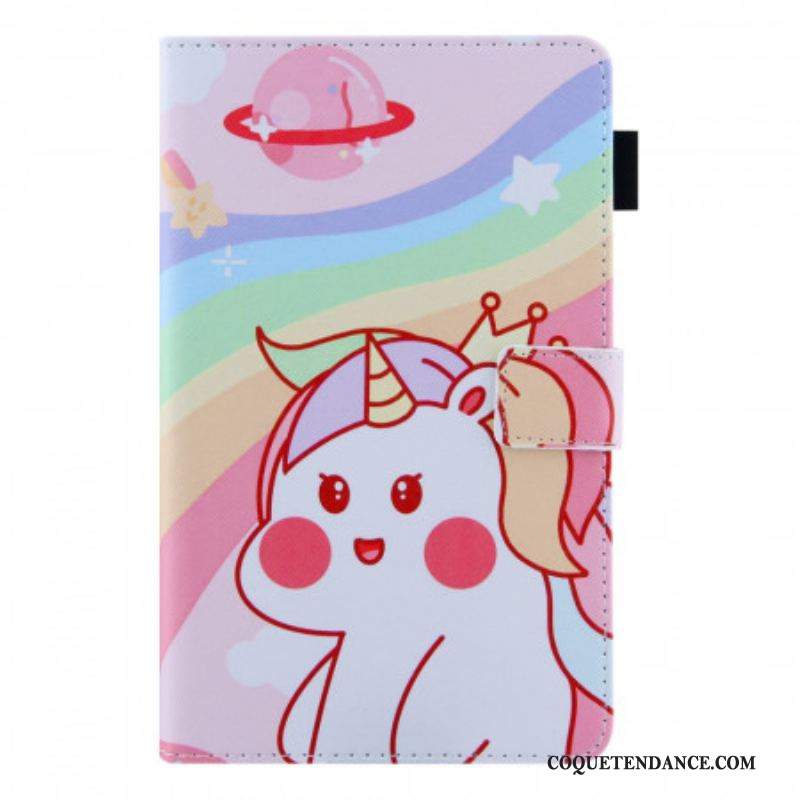 Housse Samsung Galaxy Tab A8 (2021) Mignonne Licorne