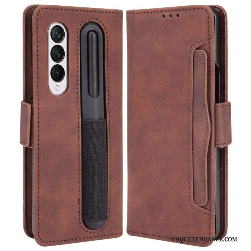 Housse Samsung Galaxy Z Fold 4 Spy avec Rangement à Stylet