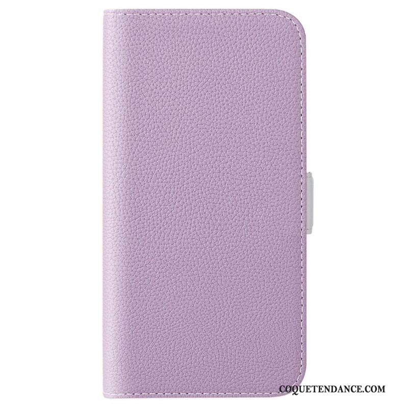 Housse Sony Xperia 5 IV Cuir Litchi Double Fermoir