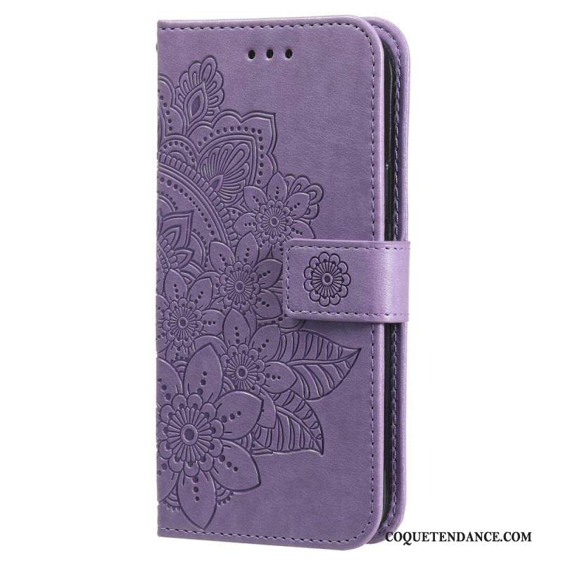 Housse Xiaomi Redmi Note 12 Pro Plus Fleur Mandala à Lanière