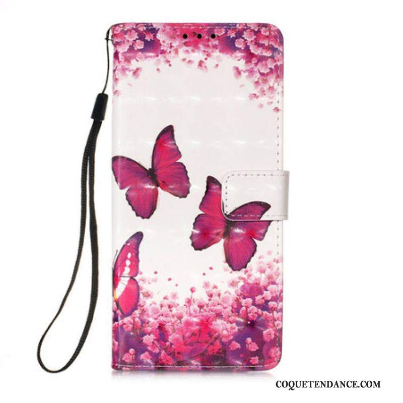 Housse iPhone 13 Pro Max Papillons Rouges