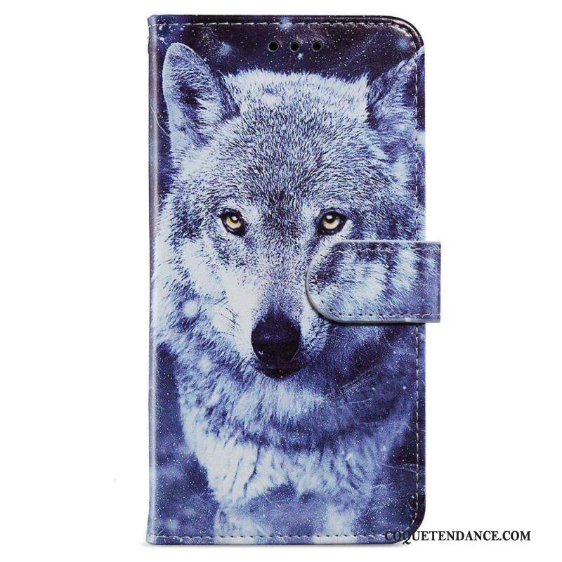 Housse iPhone 15 Plus Loups à Lanière