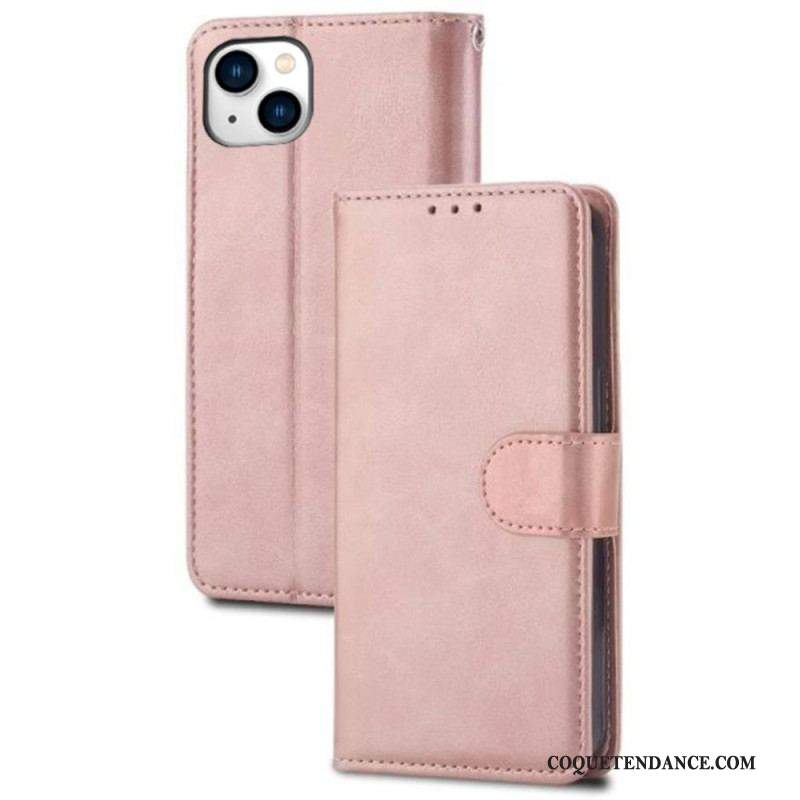 Housse iPhone 15 Plus Simili Cuir Sobre