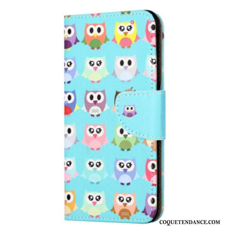 Housse iPhone 15 Plus Tribu de Hiboux