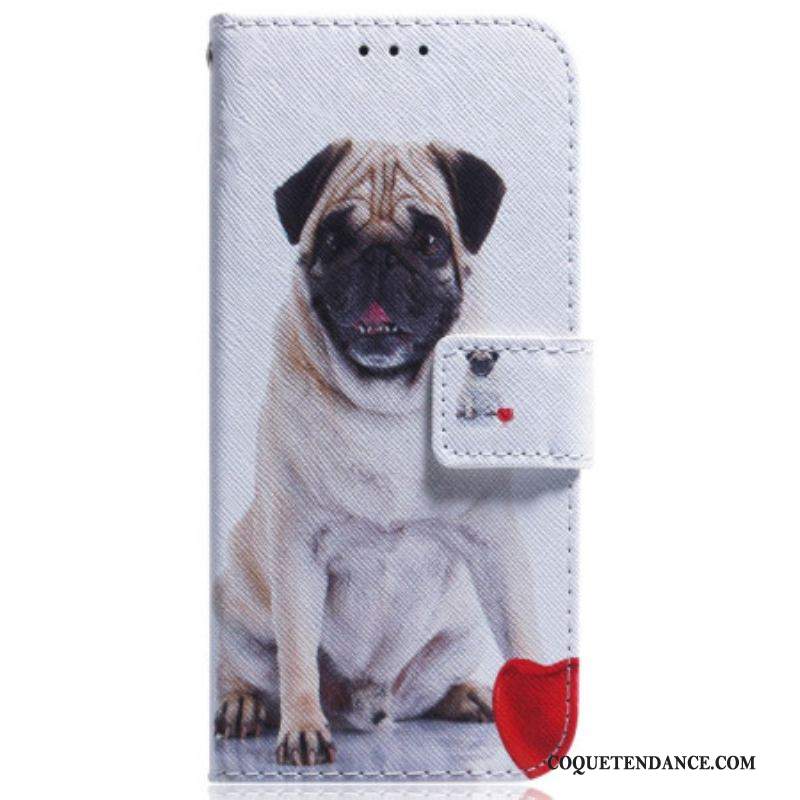 Housse iPhone 15 Pug Dog