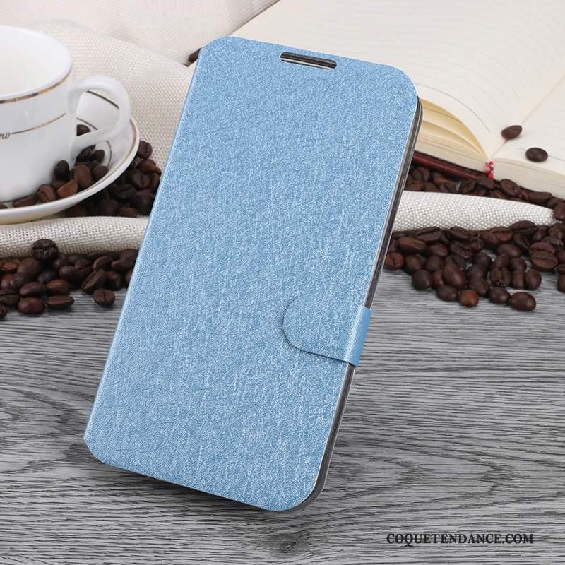 Htc 10 Coque Étui En Cuir Silicone Bleu Incassable Carte