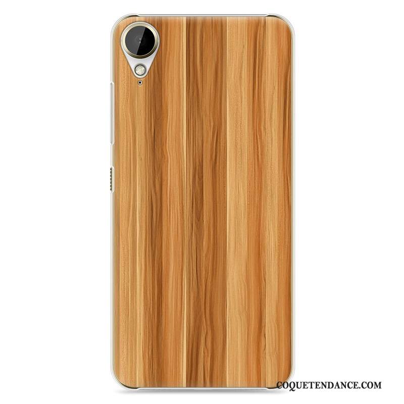 Htc Desire 10 Lifestyle Coque De Téléphone Étui Grain De Bois Clair Simple