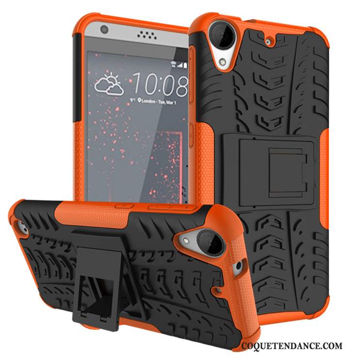 Htc Desire 530 Coque Étui Support Orange Silicone