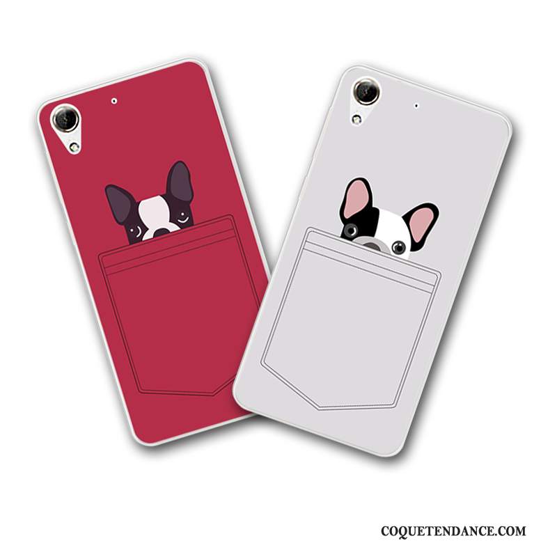 Htc Desire 728 Coque Dessin Animé Blanc Silicone Tout Compris