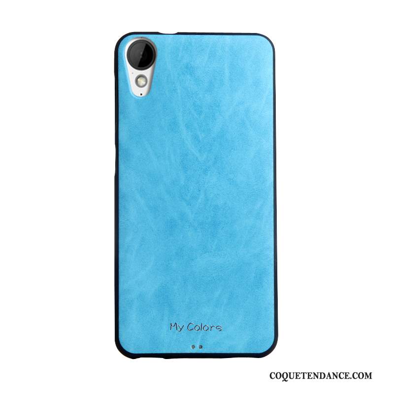 Htc Desire 825 Coque Fluide Doux Business Bleu Étui De Téléphone