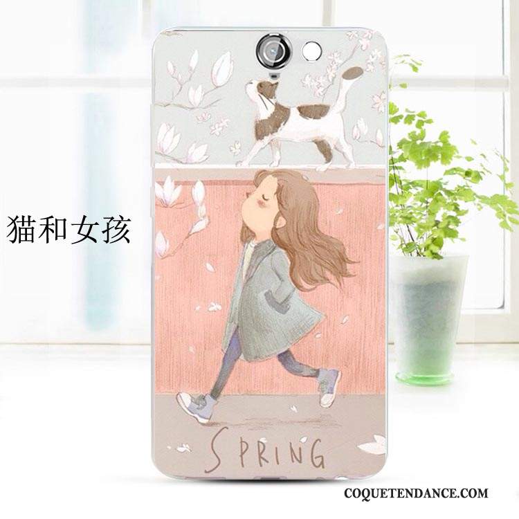 Htc One A9 Coque Fluide Doux Silicone Dessin Animé Étui