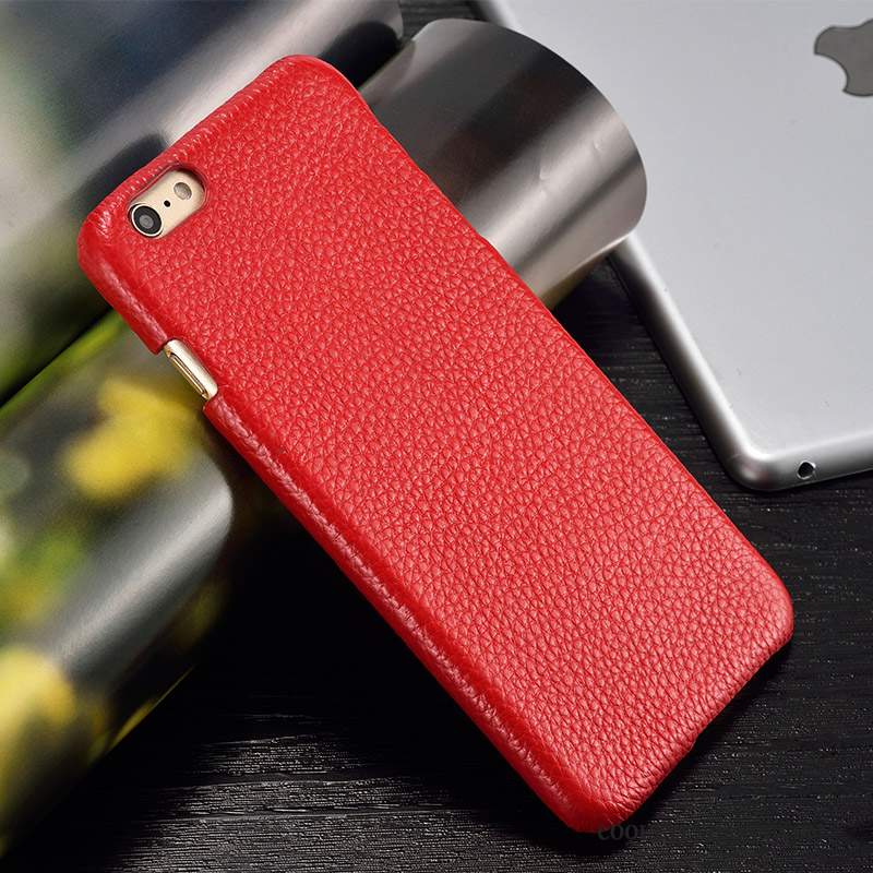 Htc One A9 Coque Rouge Étui Simple Étui En Cuir Couvercle Arrière