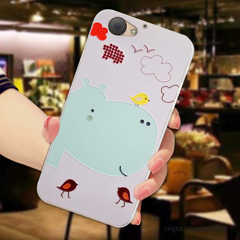 Htc One A9s Coque Gaufrage Rose De Téléphone Dessin Animé Silicone