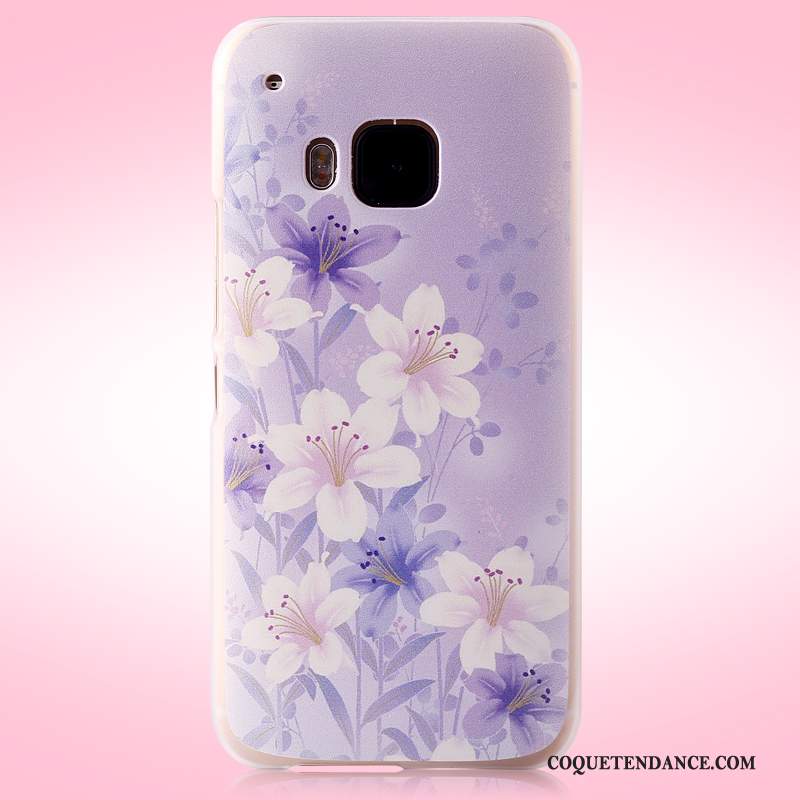 Htc One M9 Coque Étui Violet Difficile De Téléphone Peinture