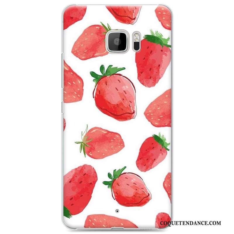 Htc U Ultra Coque Étui Peinture Protection Tendance Rouge