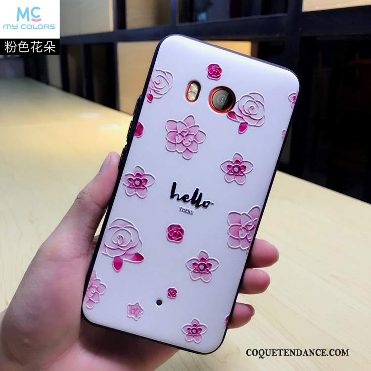 Htc U11 Coque De Téléphone Tout Compris Rose Étui Silicone