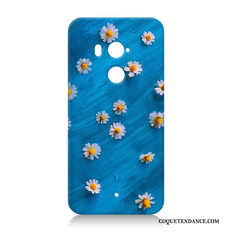 Htc U11+ Coque Fluide Doux Personnalité Bleu Incassable Dessin Animé