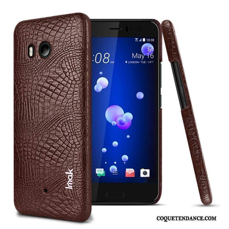 Htc U11+ Coque Étui Crocodile Modèle Protection Cuir