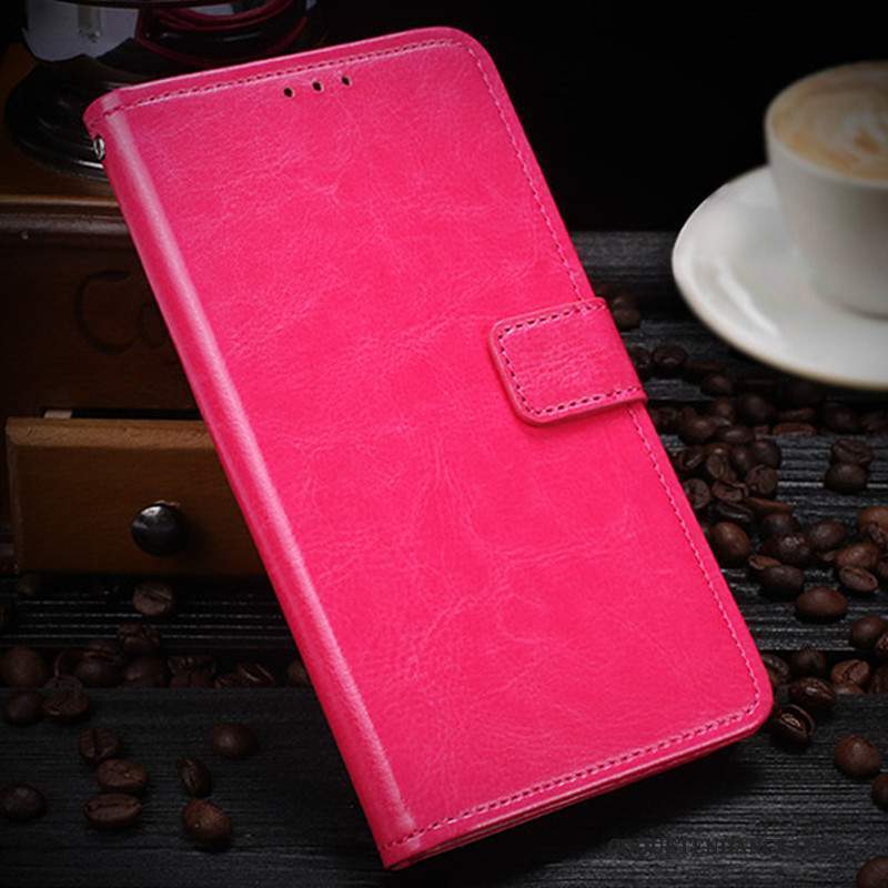 Htc U11+ Coque Étui En Cuir Protection Housse Rouge