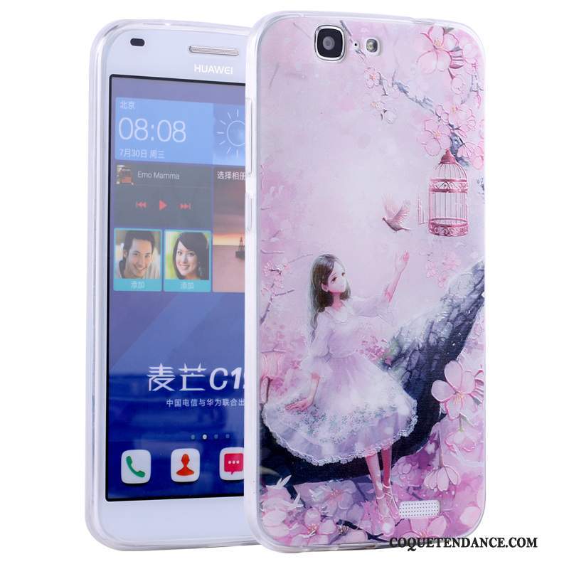 Huawei Ascend G7 Coque Dessin Animé De Téléphone Tout Compris Fluide Doux Incassable