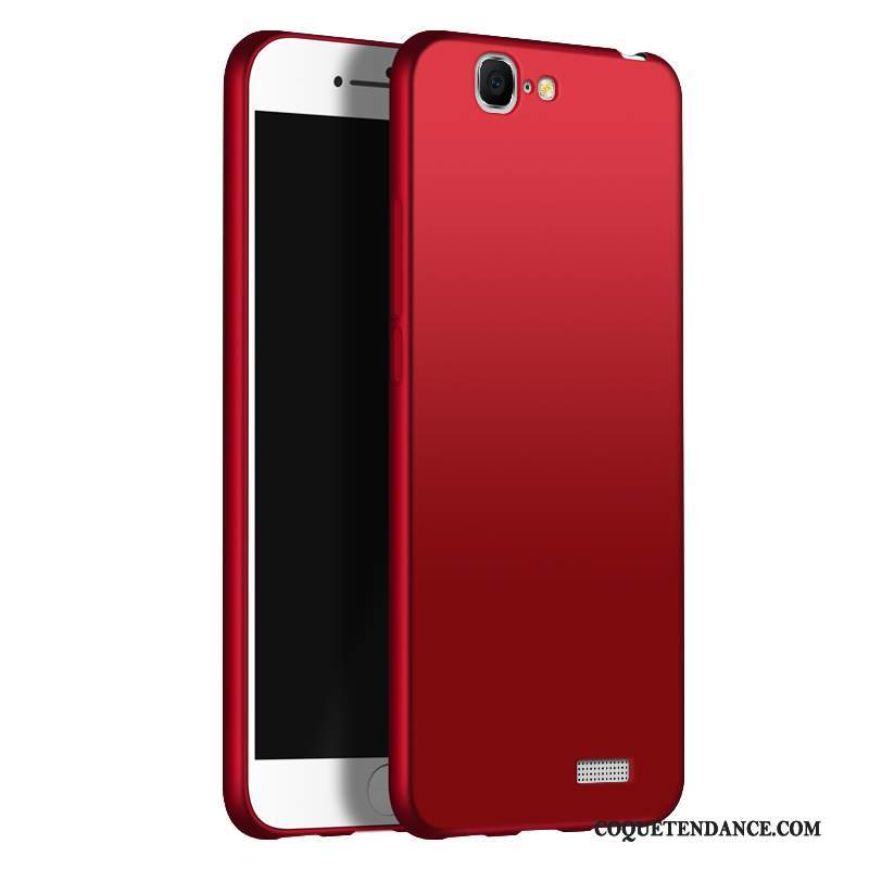 Huawei Ascend G7 Coque Délavé En Daim Rouge Légères Simple