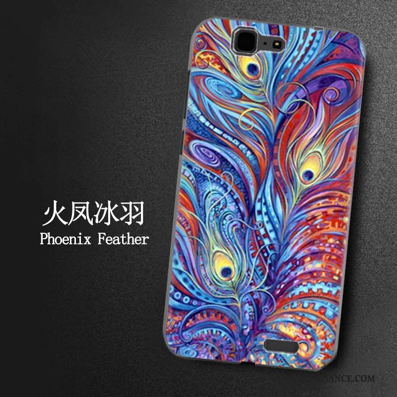 Huawei Ascend G7 Coque Peinture Fluide Doux Multicolore De Téléphone Étui