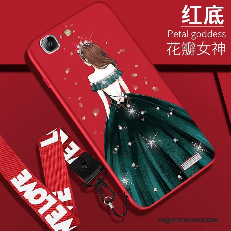 Huawei Ascend G7 Coque Tendance Personnalité Rouge Protection De Téléphone