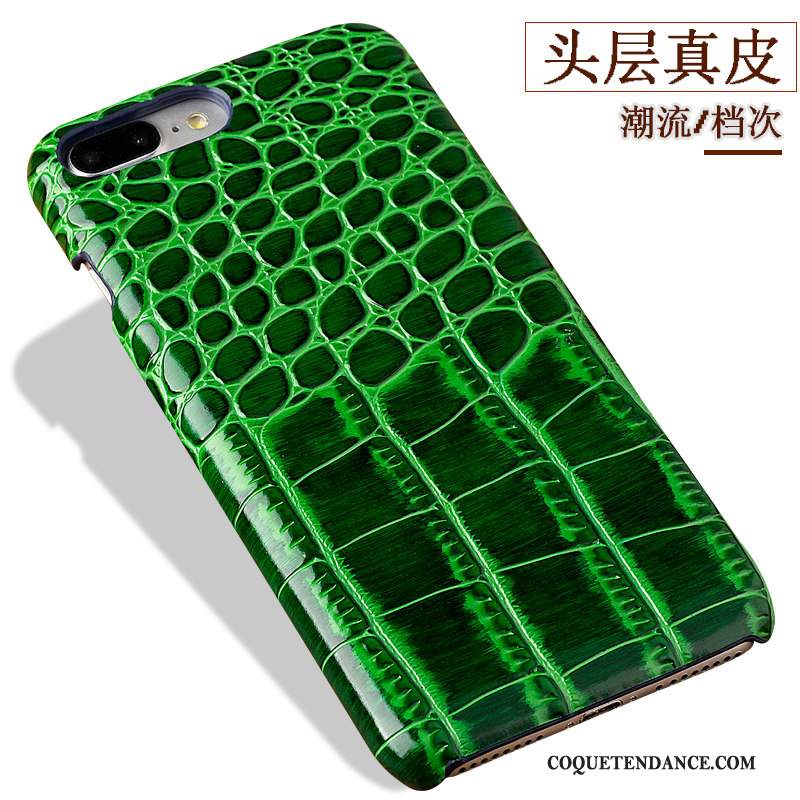 Huawei Ascend Mate 7 Coque De Téléphone Cuir Véritable Vert Couvercle Arrière Personnalité