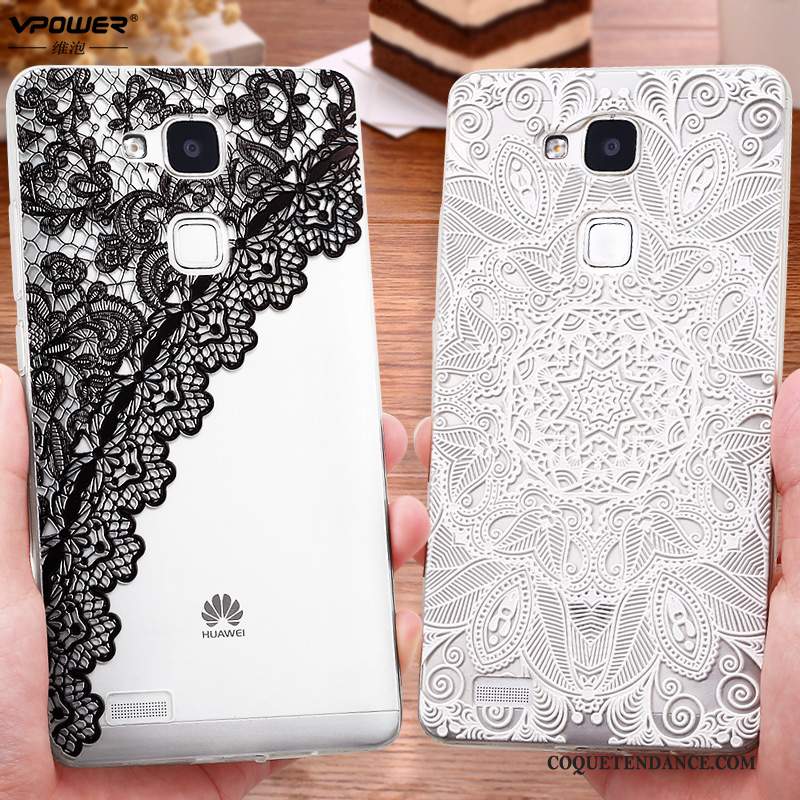 Huawei Ascend Mate 7 Coque Noir Protection Tout Compris De Téléphone Tendance