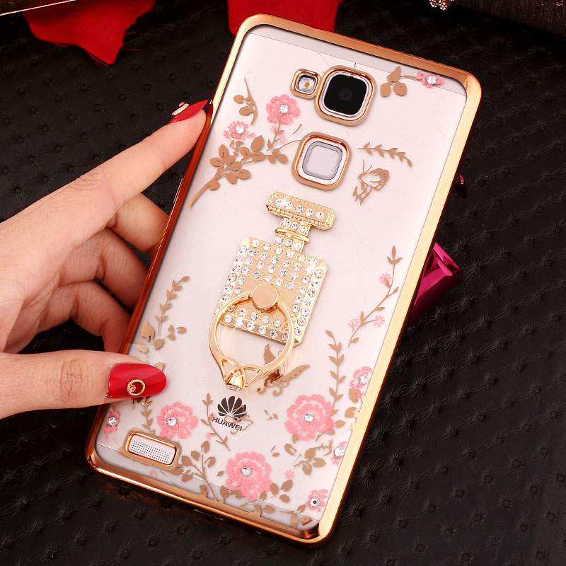 Huawei Ascend Mate 7 Coque Tout Compris De Téléphone Étui Rose Ornements Suspendus