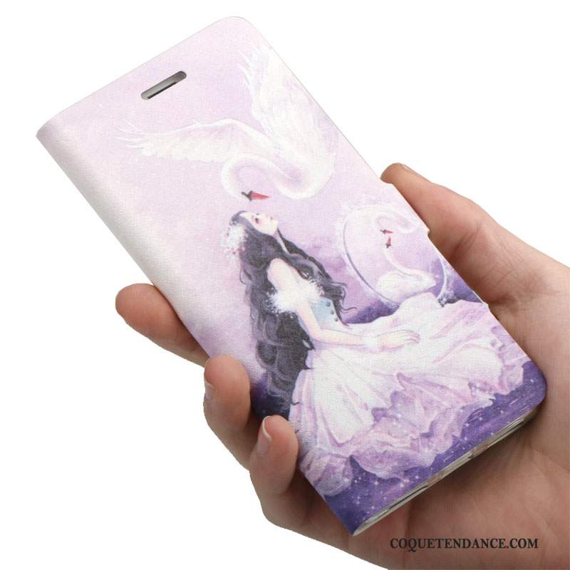 Huawei Ascend Mate 7 Coque Tout Compris Étui En Cuir Incassable De Téléphone Violet