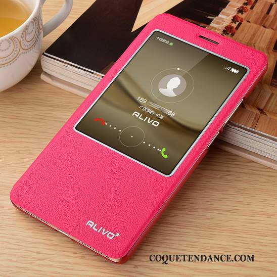 Huawei Ascend Mate 7 Coque Étui Rouge Protection Incassable Clamshell