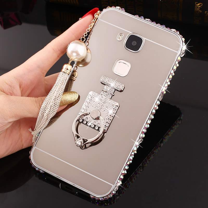 Huawei G7 Plus Coque De Téléphone Protection Strass Border Étui