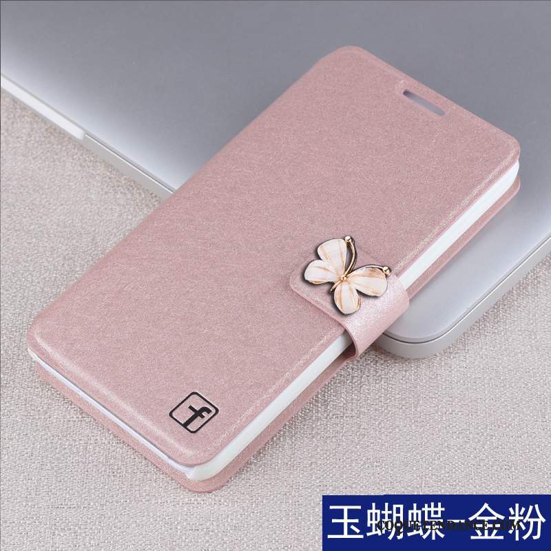 Huawei G7 Plus Coque De Téléphone Rose Housse Étui En Cuir