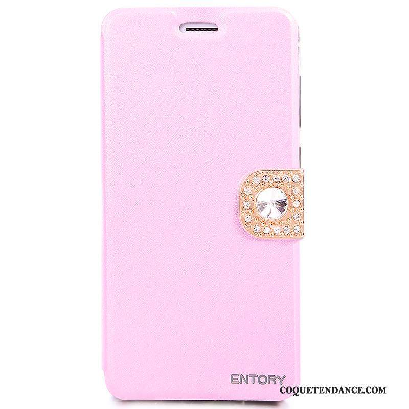 Huawei G7 Plus Coque Incassable De Téléphone Rose Housse Étui En Cuir