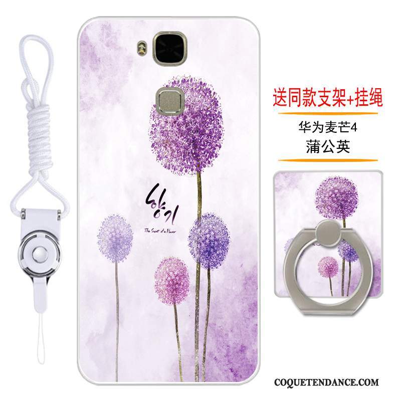 Huawei G7 Plus Coque Violet Incassable Silicone Protection Étui