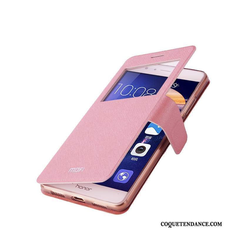 Huawei G9 Plus Coque Rose Protection Étui En Cuir Tout Compris Incassable