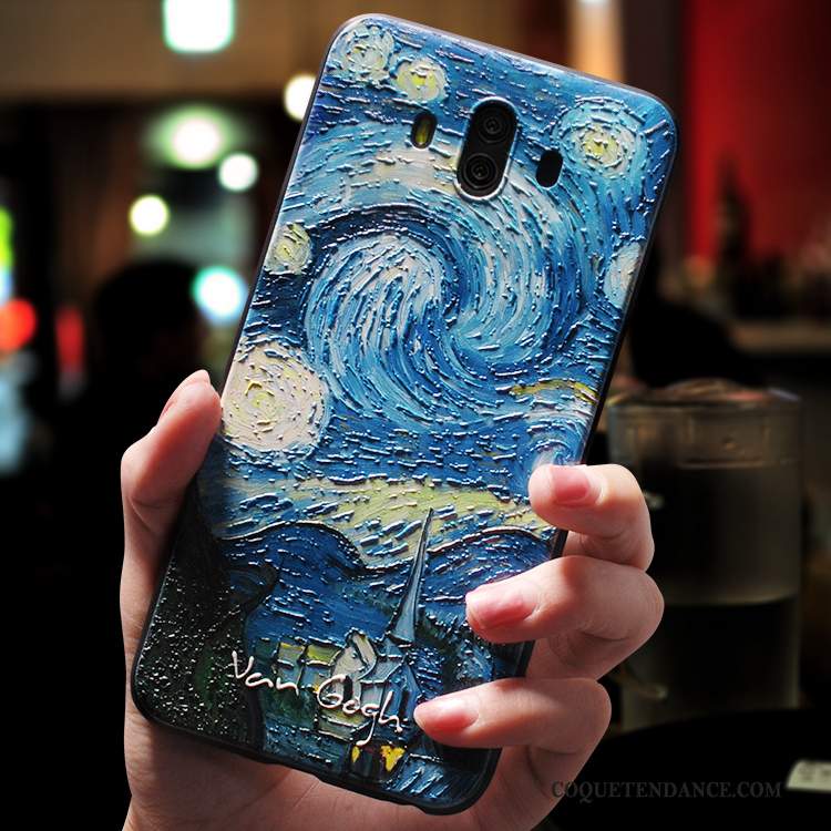 Huawei Mate 10 Coque Créatif Bleu Incassable Tout Compris Personnalité