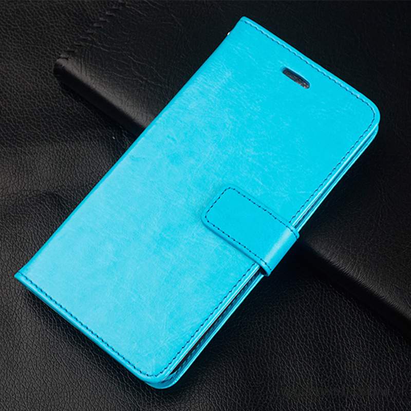 Huawei Mate 10 Coque Housse Étui En Cuir De Téléphone Bleu Clair Fluide Doux