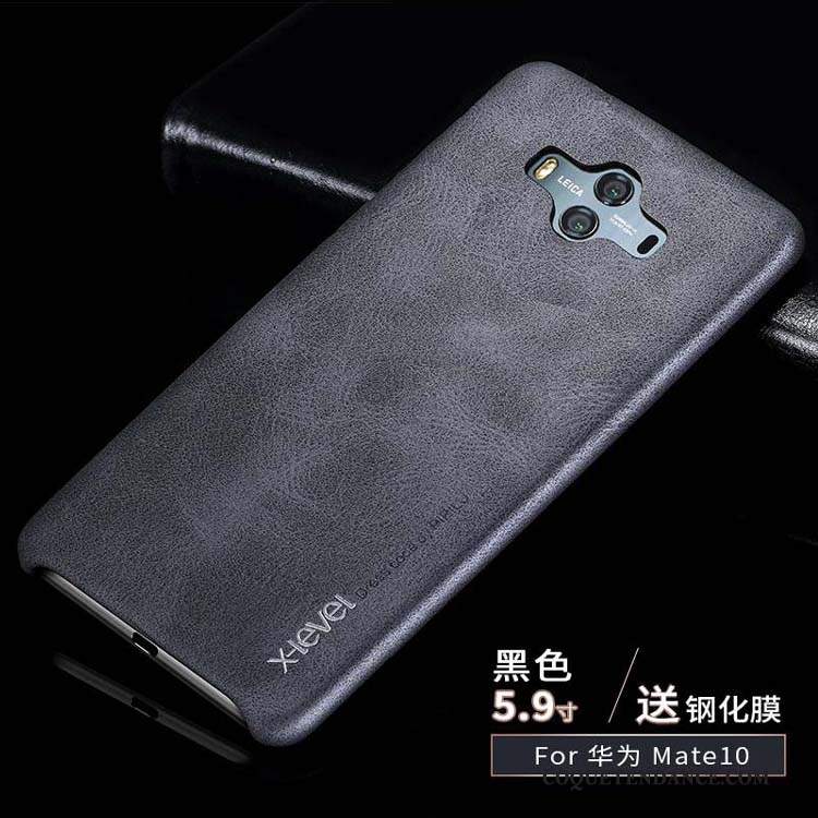 Huawei Mate 10 Coque Noir Protection Incassable Étui