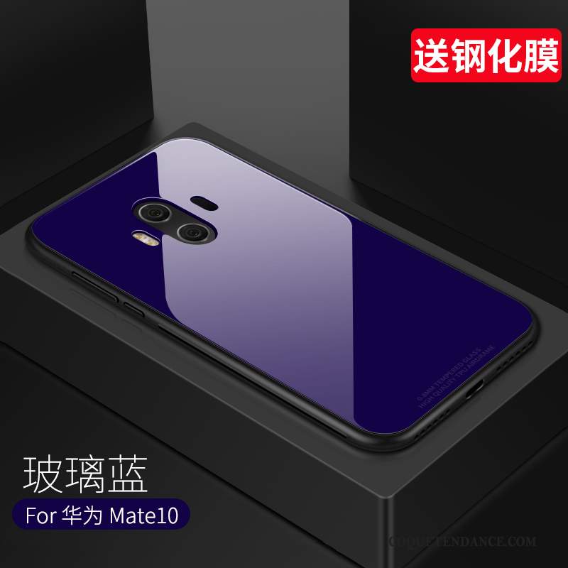Huawei Mate 10 Coque Tendance Protection De Téléphone Verre Silicone