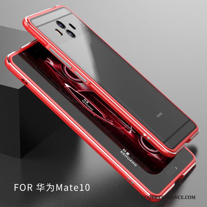 Huawei Mate 10 Coque Tout Compris Border Rouge Incassable Protection