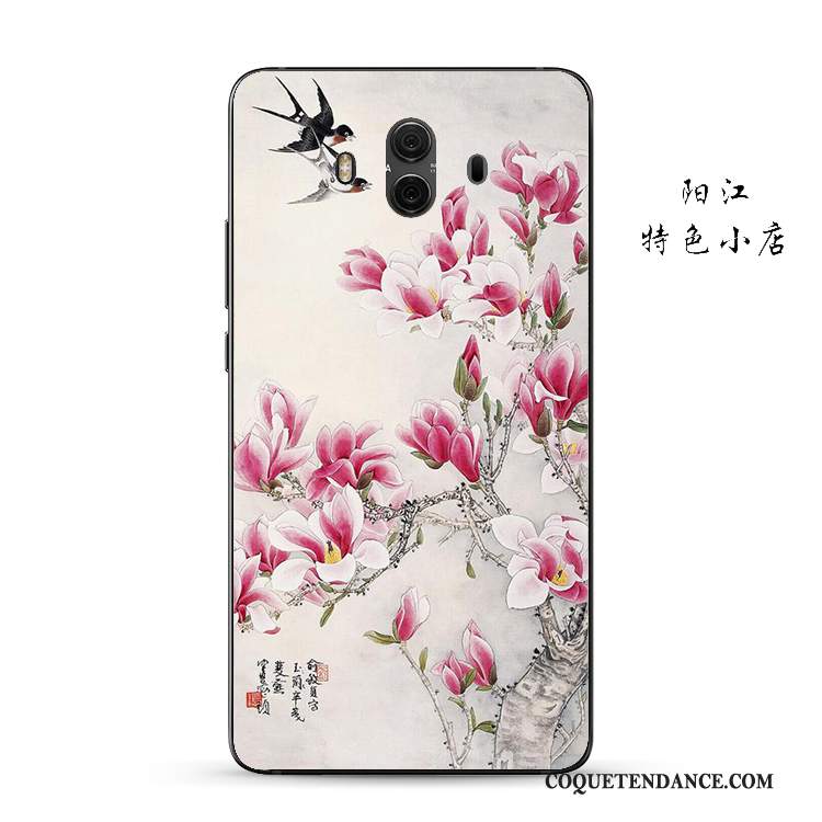 Huawei Mate 10 Coque Vintage Style Chinois Protection De Téléphone Fluide Doux