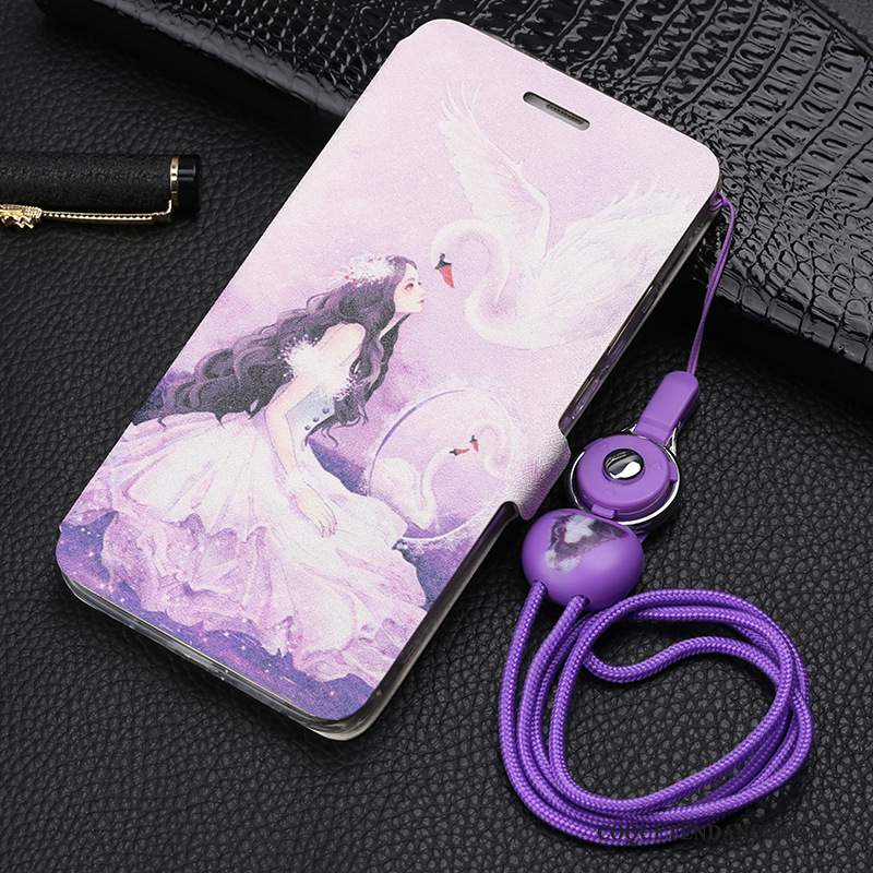 Huawei Mate 10 Coque Étui En Cuir Peinture De Téléphone Fluide Doux Ornements Suspendus