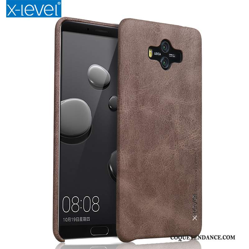 Huawei Mate 10 Coque Étui En Cuir Tendance Très Mince Protection De Téléphone