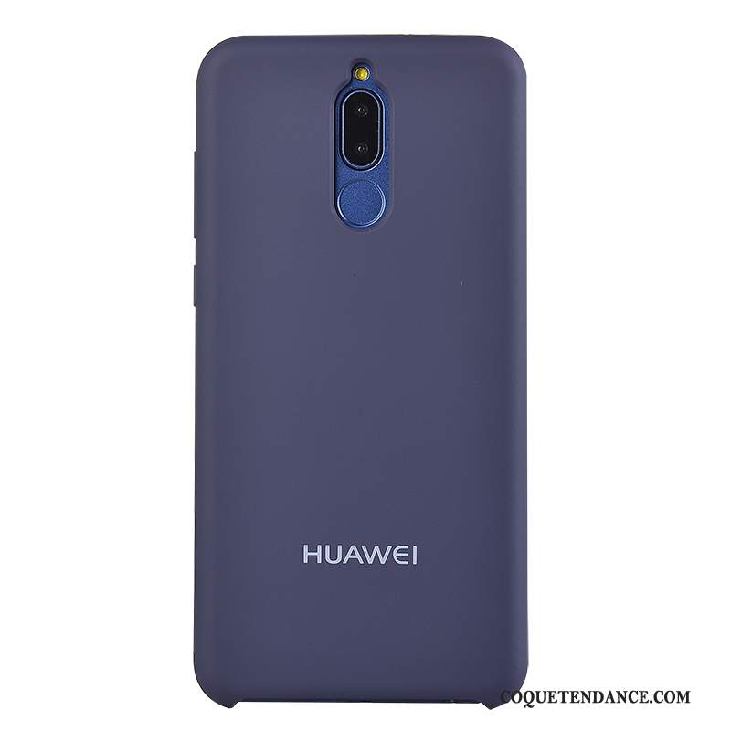 Huawei Mate 10 Lite Coque Bleu Marin De Téléphone Délavé En Daim Silicone Protection