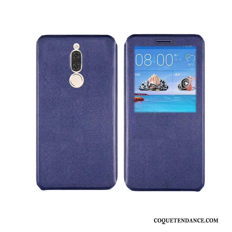 Huawei Mate 10 Lite Coque Bleu Marin Étui En Cuir De Téléphone Tout Compris Protection